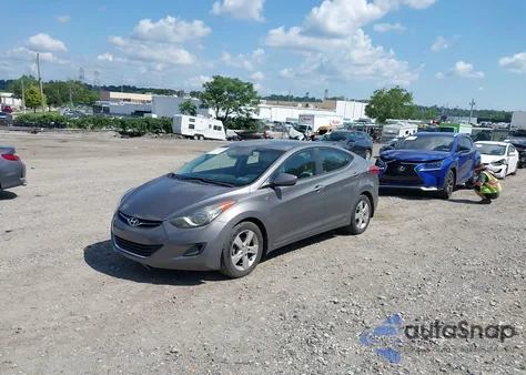 2013 Hyundai Elantra Gls from USA, damaged, VIN 5NPDH4AE7DH263204
